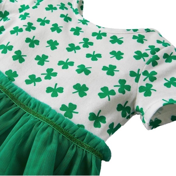 BNWT Cat & Jack St. Patrick’s Day Shamrock Clover Tutu Dress - Picture 4 of 4